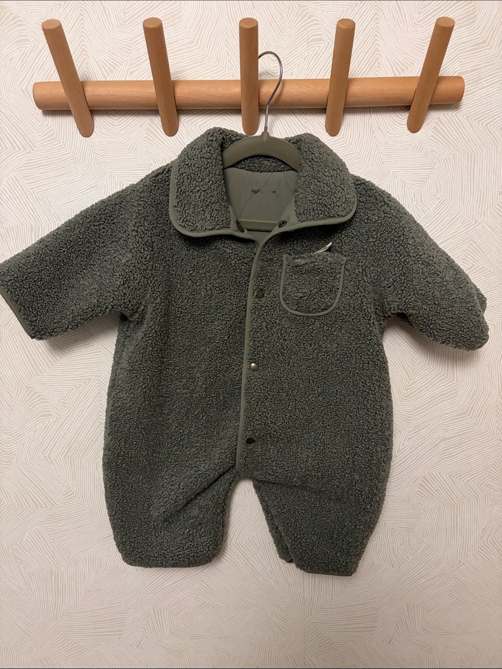 Quincy Mae Unisex Reversible Faux Sherpa Jumpsuit